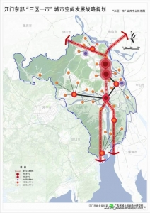 下浑！广东省江门市都会整体计划图，江门人珍藏了-12.jpg