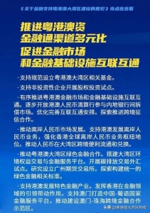 超等重磅！央止等四部分出台30条金融政策撑持粤港澳年夜湾区建立..-6.jpg