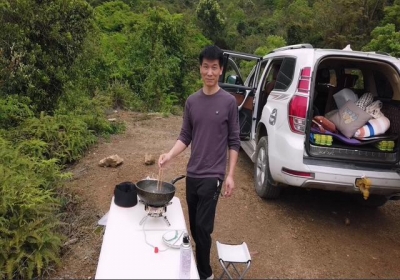 床车自驾游去到了珠海家狸岛，珠海的天标修建年夜剧院泊车场露营-20.jpg