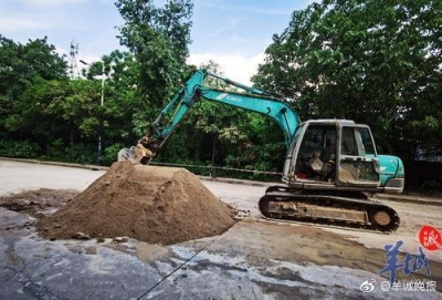 广州利剑云区年夜朗北路天陷无职员伤亡 已完成回挖-2.jpg