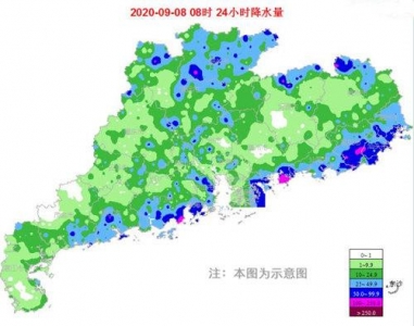 将来几天广东雷雨频收，部分雨势激烈