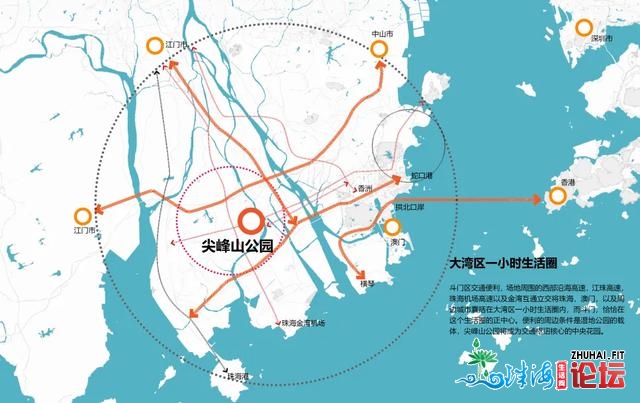 珠海市尖峰山中心公园项目设想计划，争先一睹结果图