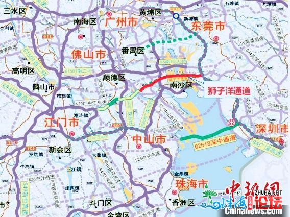 年夜湾区再加跨江新天标：狮子洋通讲设想主桥单层16车讲