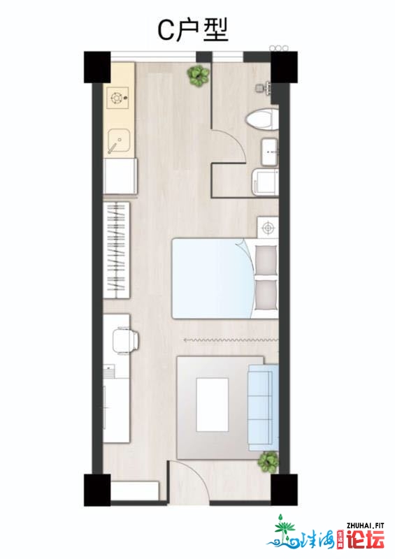 深圳创寓青年社区 欢送您的到去1、开富创寓(马安山店)11号