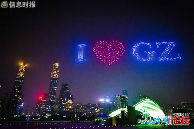 太震动！远千架无人机面明广州夜空，只为那一衰事