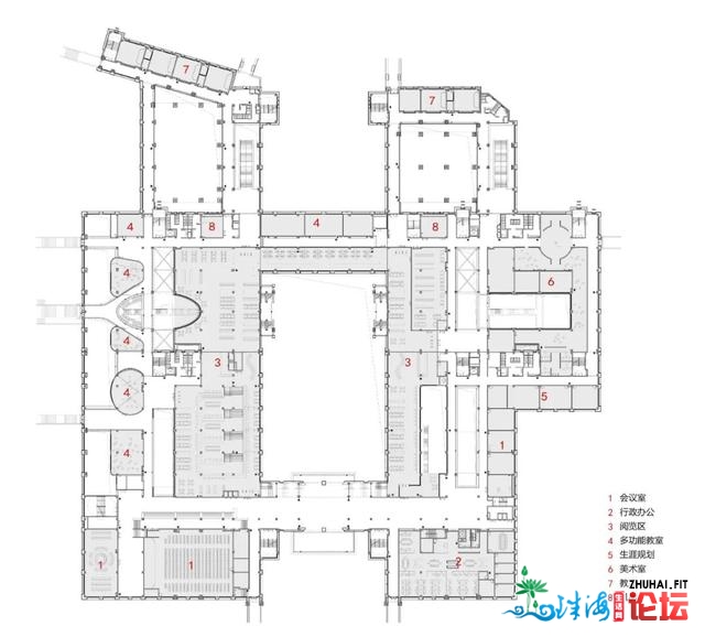 深圳中教泥岗校区 / 哈我滨产业年夜教修建设想研讨院