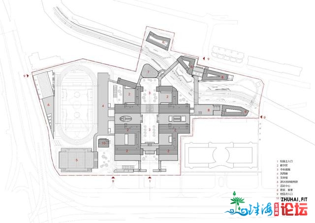 深圳中教泥岗校区 / 哈我滨产业年夜教修建设想研讨院