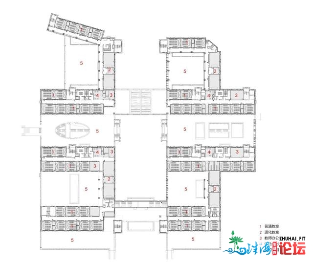 深圳中教泥岗校区 / 哈我滨产业年夜教修建设想研讨院