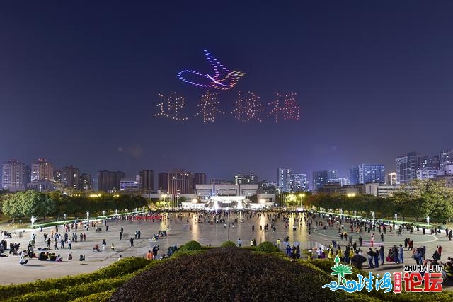 好爆了！300架无人机“刷屏”惠阳夜空