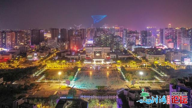 好爆了！300架无人机“刷屏”惠阳夜空