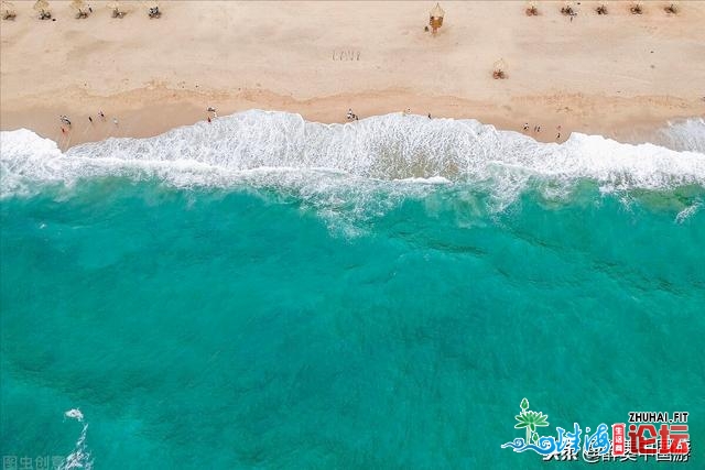 惠州单月湾景区，一静一动的单月型海湾，雄丽壮不雅