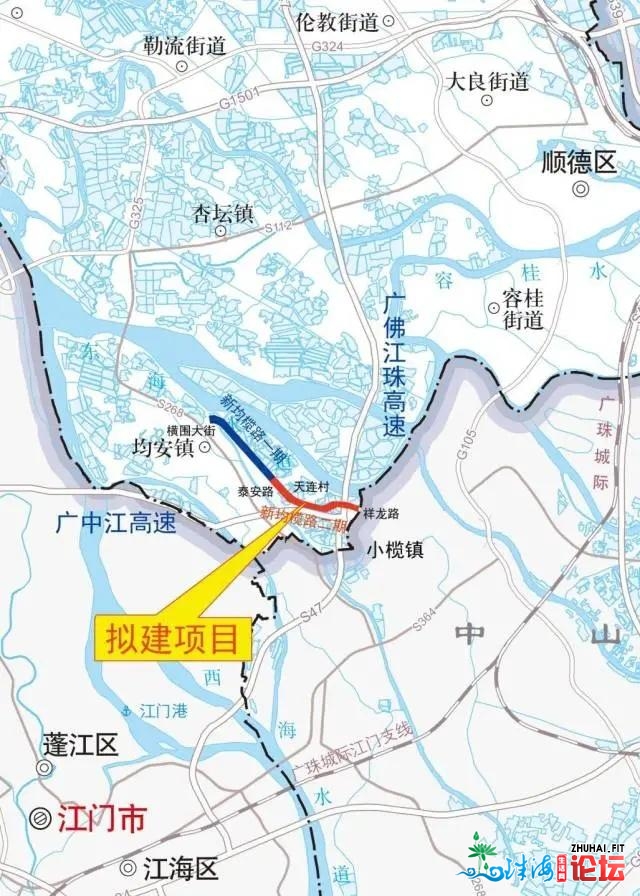 中山至佛山再删一条通讲，克日已开工！估计2023年建成通车