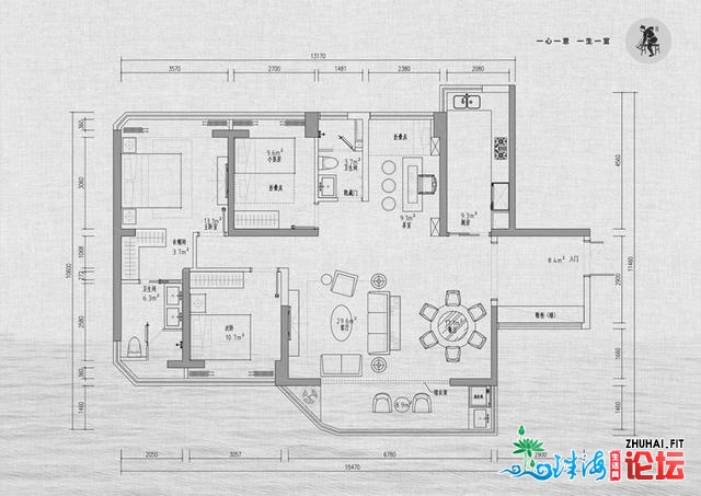 140㎡高雅温文新中式气势派头，珠海华收广场“忆”江北设想