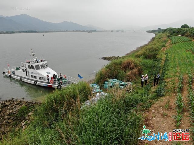 海陆空平面巡航 肇庆海事局粗准查处私运冻品数百箱