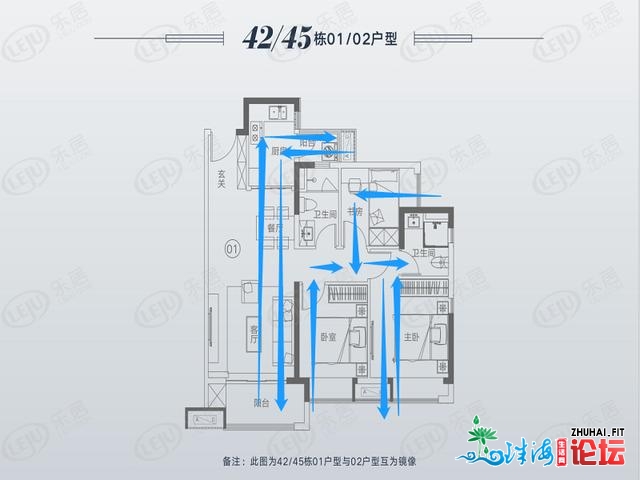 好住丨年夜范围低稀度社区，中山·融创乡99㎡杂北背三房