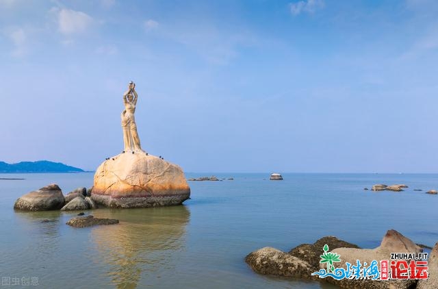 珠海渔女，喷鼻炉湾畔的灿烂明珠，珠海市最年青的文物保...