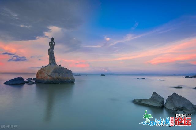 珠海渔女，喷鼻炉湾畔的灿烂明珠，珠海市最年青的文物保...