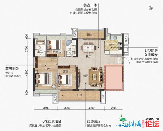 卧槽！最多能变7间房，借单主套！那是甚么仙人户型