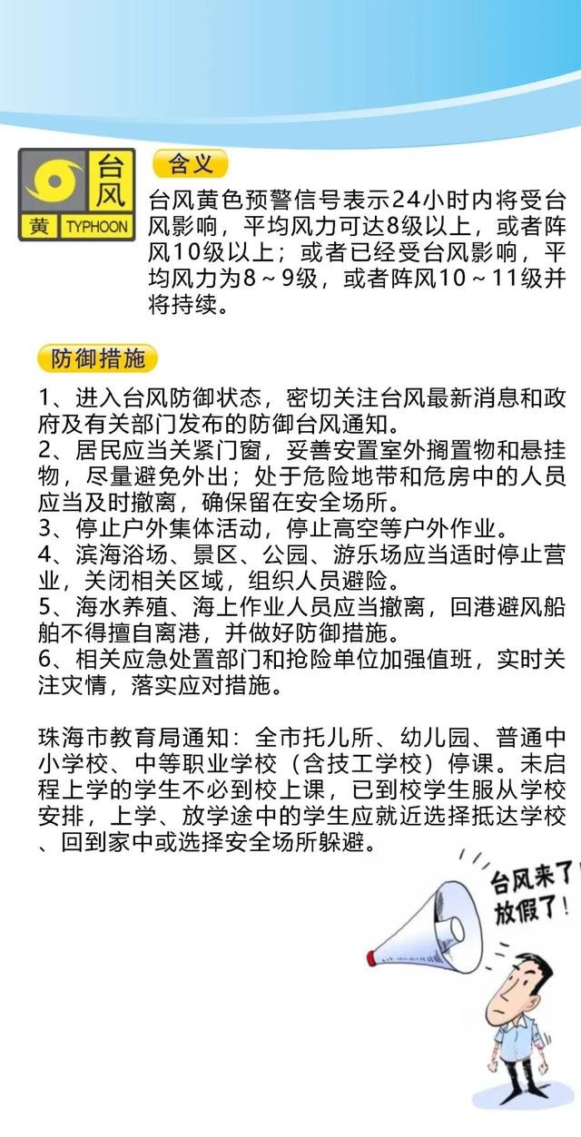 告急！彻夜风雨进一步减年夜！珠海晋级台风黄色预警，海里阵风10-12级！-1.jpg