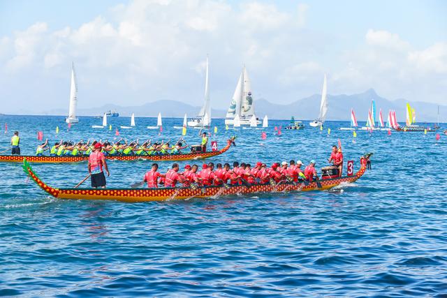 #（体育）2023粤港澳年夜湾区（深圳北澳）海上龙船赛举办-6.jpg