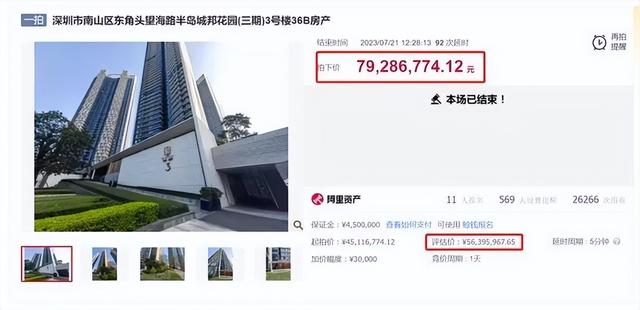 深圳法拍豪宅遭疯抢，两套房拍出上亿元-1.jpg