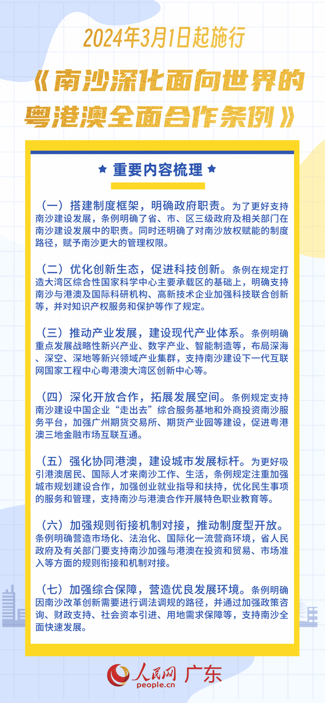 3月1日起实施！一图读懂《北沙深化里背天下的粤港澳片面协作条例》-1.jpg