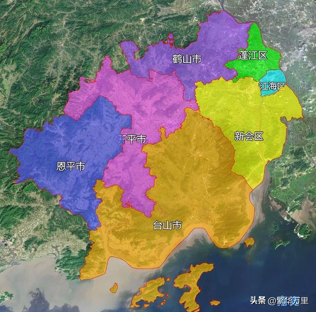 江门市的辖区调解，广东省第8年夜都会，为什么有7个区县？-3.jpg